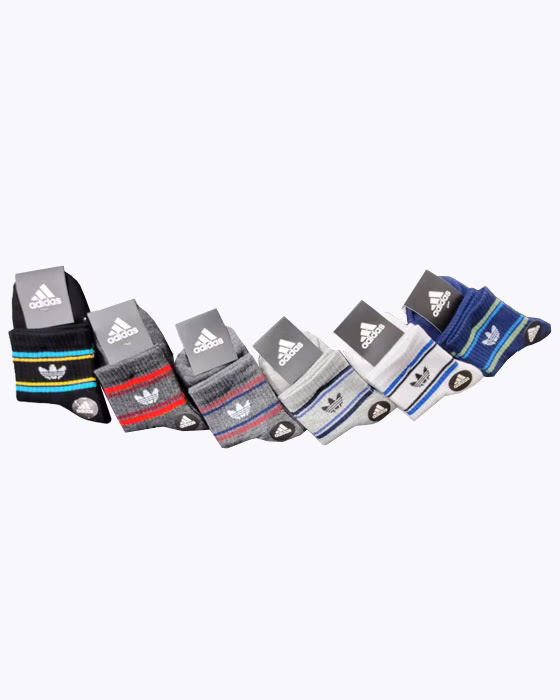جوراب پسرانه طرح سه خط adidas